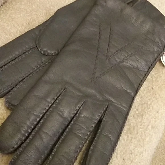 Men's Leather gloves with cashmere lining, NWT - Picture 4 of 5